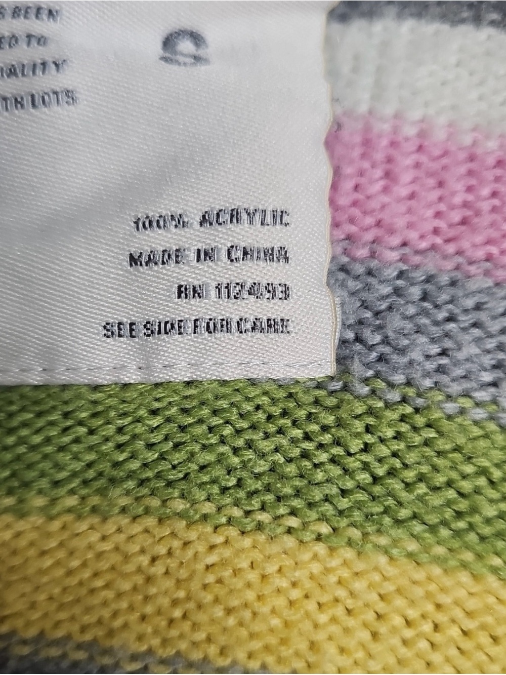 Aéropostale Multicolor Striped Knit Cardigan Sweater Size Small - Picture 8 of 8
